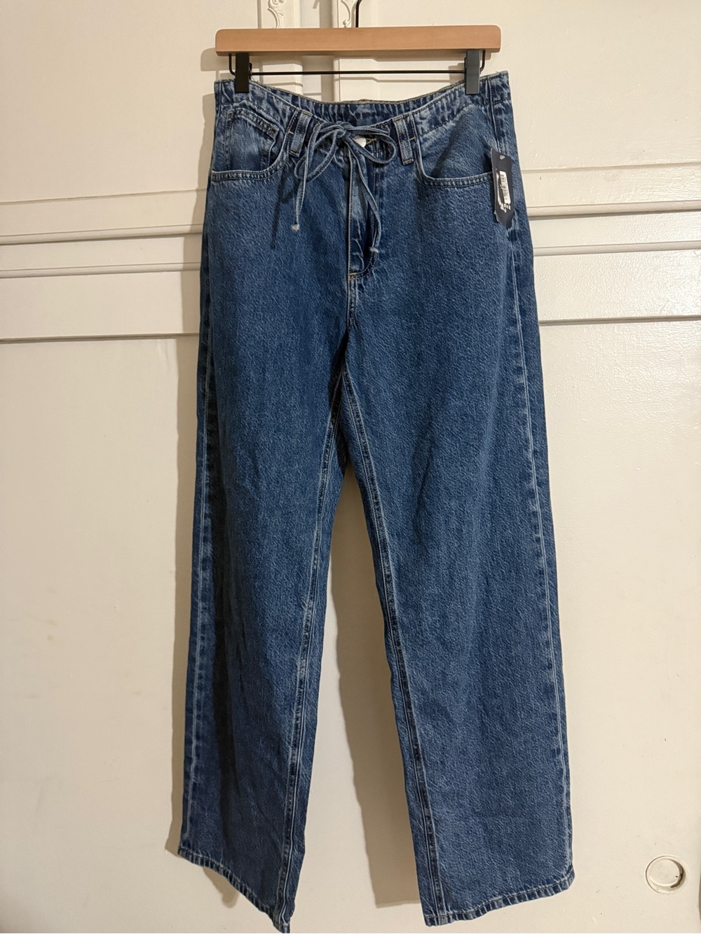 Parke X Target Women Relaxed Drawstring Jeans in Medium Wash size 8